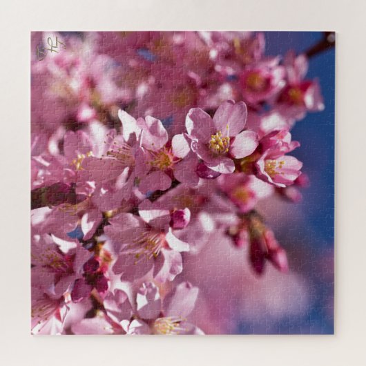 Sakura Cherry Blossom gekust door zonlicht Legpuzzel (Horizontaal)