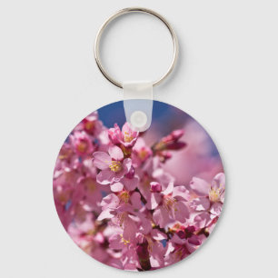 Sakura Cherry Blossom gekust door zonlicht Sleutelhanger