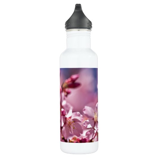Sakura Cherry Blossom gekust door zonlicht Waterfles (Rechts)