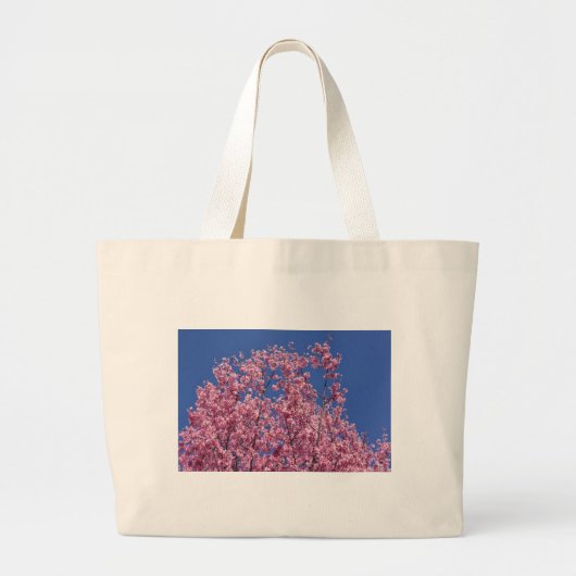 Sakura Cherry Blossom in the Blue Grote Tote Bag (Voorkant)