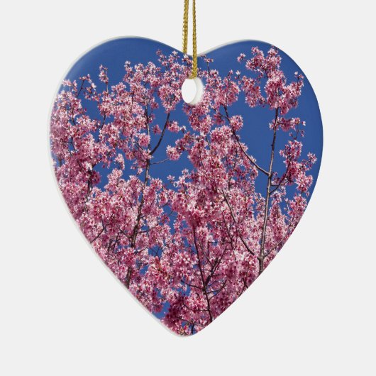 Sakura Cherry Blossom in the Blue Keramisch Ornament (Rechts)