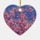 Sakura Cherry Blossom in the Blue Keramisch Ornament (Voorkant)