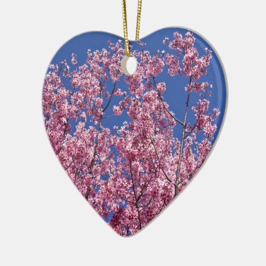 Sakura Cherry Blossom in the Blue Keramisch Ornament (Links)