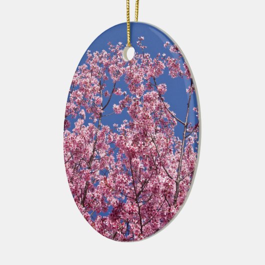 Sakura Cherry Blossom in the Blue Keramisch Ornament (Links)