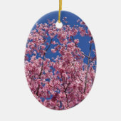 Sakura Cherry Blossom in the Blue Keramisch Ornament (Voorkant)