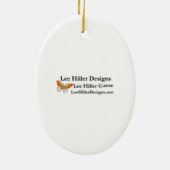 Sakura Cherry Blossom in the Blue Keramisch Ornament (Achterkant)