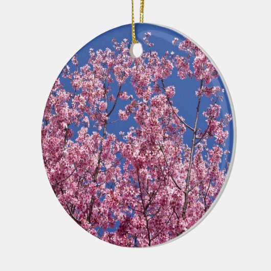 Sakura Cherry Blossom in the Blue Keramisch Ornament (Links)