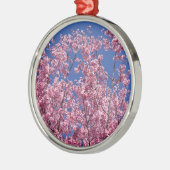 Sakura Cherry Blossom in the Blue Metalen Ornament (Links)