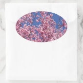 Sakura Cherry Blossom in the Blue Ovale Sticker (Tas)