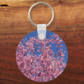 Sakura Cherry Blossom in the Blue Sleutelhanger (Voorkant)