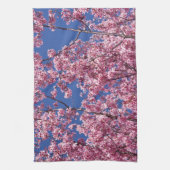 Sakura Cherry Blossom in the Blue Theedoek (Verticaal)