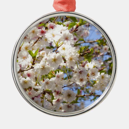 Sakura Cherry Blossom Japan Kyoto Metalen Ornament (Voorkant)