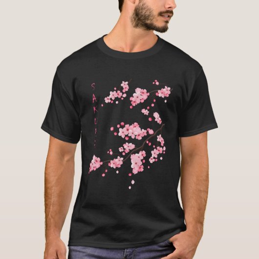 Sakura Cherry Blossom Japans Al T-shirt (Voorkant)