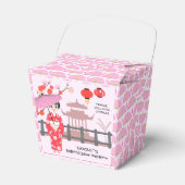 Sakura Cherry Blossom Japans Meisje Verjaardagsfee Bedankdoosjes (Voorkant Zijde)