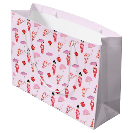 Sakura Cherry Blossom Japans Meisje Verjaardagsfee Groot Cadeauzakje (Achterkant Gekanteld)