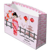 Sakura Cherry Blossom Japans Meisje Verjaardagsfee Groot Cadeauzakje (Achterkant Gekanteld)