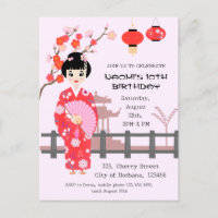 Sakura Cherry Blossom Japans Meisje Verjaardagsfee