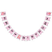 Sakura Cherry Blossom Japans Meisje Verjaardagsfee Vlaggetjes (Alle)