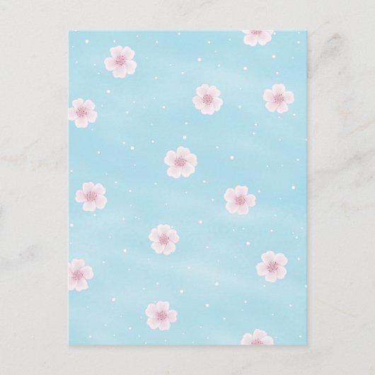 Sakura Cherry Blossom Japanse lentekoraal Briefkaart (Voorkant)