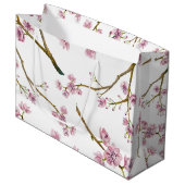 Sakura Cherry Blossom Large Gift Bag Cadeautasje (Voorkant Gekanteld)