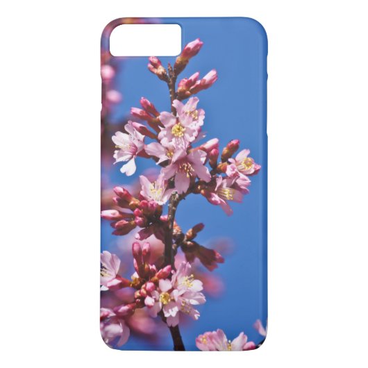 Sakura Cherry Blossom met Blue Case-Mate iPhone Case (Achterkant)