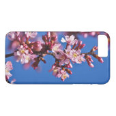 Sakura Cherry Blossom met Blue Case-Mate iPhone Case (Achterkant (Horizontaal))