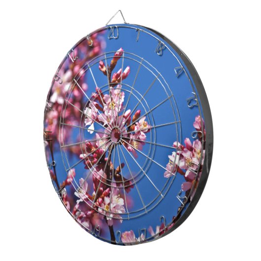 Sakura Cherry Blossom met Blue Dartbord (Voorkant Rechts)