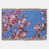 Sakura Cherry Blossom met Blue Deken (Voorkant)