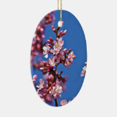 Sakura Cherry Blossom met Blue Keramisch Ornament (Rechts)
