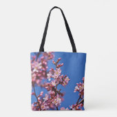 Sakura Cherry Blossom met Blue Tote Bag (Achterkant)