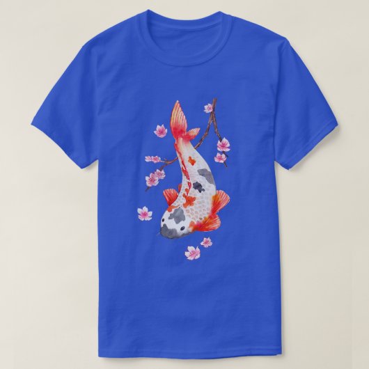 Sakura Cherry Blossom met kois Premium T-shirt (Design voorkant)