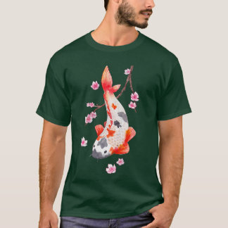  Sakura Cherry Blossom met kois T-shirt