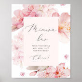 Sakura cherry blossom Mimosa bar Poster (Voorkant)