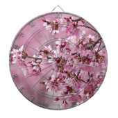 Sakura Cherry Blossom Pastel Pink Layers Dartbord (Voorkant)