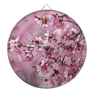 Sakura Cherry Blossom Pastel Pink Layers Dartbord