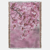 Sakura Cherry Blossom Pastel Pink Layers Deken (Voorkant Verticaal)
