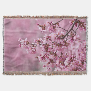 Sakura Cherry Blossom Pastel Pink Layers Deken
