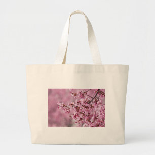 Sakura Cherry Blossom Pastel Pink Layers Grote Tote Bag