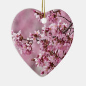 Sakura Cherry Blossom Pastel Pink Layers Keramisch Ornament (Rechts)