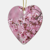 Sakura Cherry Blossom Pastel Pink Layers Keramisch Ornament (Links)