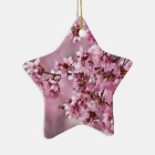 Sakura Cherry Blossom Pastel Pink Layers Keramisch Ornament (Rechts)