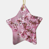Sakura Cherry Blossom Pastel Pink Layers Keramisch Ornament (Links)