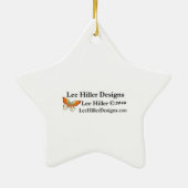 Sakura Cherry Blossom Pastel Pink Layers Keramisch Ornament (Achterkant)