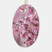 Sakura Cherry Blossom Pastel Pink Layers Keramisch Ornament (Links)