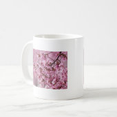 Sakura Cherry Blossom Pastel Pink Layers Koffiemok (Voorkant links)
