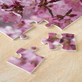 Sakura Cherry Blossom Pastel Pink Layers Legpuzzel (Zijkant)