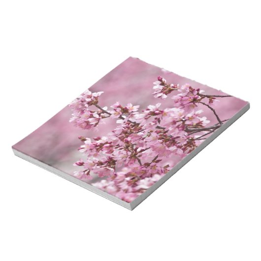 Sakura Cherry Blossom Pastel Pink Layers Notitieblok (Linkerzijde)