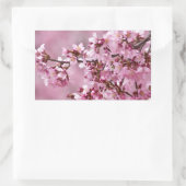 Sakura Cherry Blossom Pastel Pink Layers Rechthoekige Sticker (Tas)