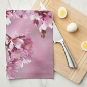 Sakura Cherry Blossom Pastel Pink Layers Theedoek (Quarter Fold)