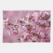 Sakura Cherry Blossom Pastel Pink Layers Theedoek (Horizontaal)